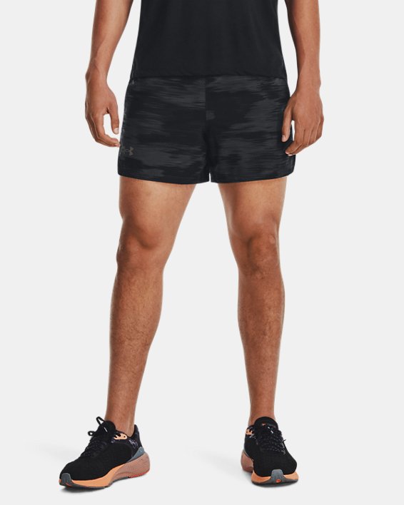 Men's UA Launch 5'' Printed Shorts in Gray image number 0